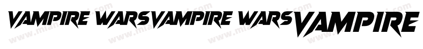字体Vampire Wars字体转换